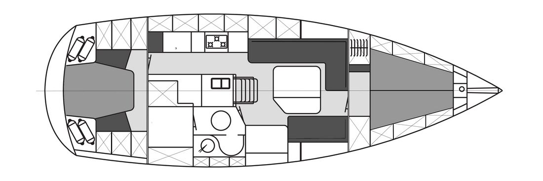 segelyacht mittelcockpit